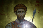 Η εικόνα του Αγίου Θεοδώρου του Τήρωνος από το Ιερό Προσκύνημα του Οσίου Ιωάννου του Ρώαου
