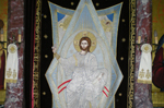 Χρυσοκέντητο με θέμα τον 'Ιησού Χριστό', εργόχειρο των Μοναχών της Ιεράς Μονής