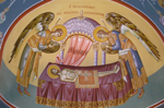 Αγιογραφία από το Ιερό του Ναού στην Ιερά Μονή Τιμίου Προδρόμου Μακρυνού