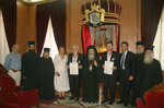 Η ομάδα του κ. Κυριακίδου και του κ. Λαυρεντιάδου με τον Μακαριώτατο