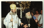 Ο Σεβασμιώτατος Μητροπολίτης Φθιώτιδος κ. Νικόλαος και ο Γέροντας Αμβρόσιος 