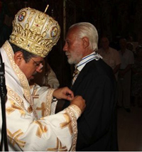 06/08/2012 Το Πατριαρχείο Αλεξάνδρειας  τίμησε τον Διαχειριστή της Ρωμηοσύνης για το φιλανθρωπικό έργο του στην Αφρική.