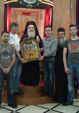 24/04/2012 Αγιογράφοι από τη Μακεδονία εργαζόμενοι στην Καπερναούμ επισκέπτονται το Πατριαρχείο