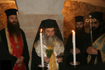 His Beatitude performing the ceremony of the Blessing of the Water