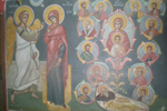 Εικόνα εκ του Ιερού της Ιεράς Μονής του Αγίου Εφραίμ με τον Ευαγγελισμό της Θεοτόκου και τη Ρίζα του Ιεσσαί 