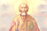 Η εικόνα του Αγίου Νικολάου από τον Ιερό Ναό της Αγίας Βαρβάρας Αττικής
