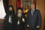 Ο Μακαριώτατος, ο Πρωθυπουργός κ. Boyko Borissor και ο Επίσκοπος Νικόλαος