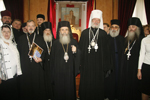 Ο Μακαριώτατος Πατριάρχης Ιεροσολύμων με τον Μακαριώτατο Αρχιεπ. Τσεχίας.