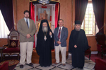 His Beatitude with Mr. Dirk Lackovic-van Gorp and Mr. Gregory Malzuk