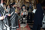 Ο Μακαριώτατος επί του Φρικτού Γολγοθά κατά την ακολουθία του Επιταφίου