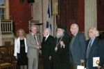 Ο τέως Γεν. Γραμματέας κ. Κοντός, ο τέως Αντιπρύτανης κ. Κουτσελίνης, ο Σεβασμιώτατος Ησύχιος, ο κ. Πέτρος Κυριακίδης, ο κ. Φώτιος Δημητρακόπουλος και η κ. Αικατερίνη Διαμαντοπούλου