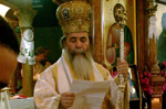 Ο Μακαριώτατος κηρύττει στη Θ. Λειτουργία στην Καπερναούμ