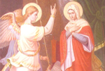 Η εικόνα του Ευαγγελισμού της Θεοτόκου από τον Ιερό Ναό της Αγίας Βαρβάρας Αττικής