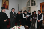 Οι μαθητές της Πατριαρχικής Σχολής ψάλλουν τα κάλαντα στον Μακαριώτατο.