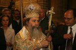 Ο Μακαριώτατος με τον αντιπρόσωπο της Κύπρου στην Παλαιστινιακή Αυτονομία