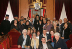 Ο Μακαριώτατος & η προσκυνηματική ομάδα του Συνδέσμου.