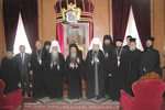 Ο Μακαριώτατος με τους Μητροπολίτες Τσουβασίας Βαρνάβα και Μινσκ Φιλαρέτου
