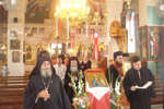 Μετάβαση προς το ηγουμενείο μετά την απόλυση της Λειτουργίας