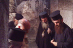 His Beatitude with the Sacristan Archim. Isidoros inspecting the Chapel