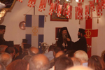 Ο Μακαριώτατος στο ηγουμενείο ομιλεί προς το ποίμνιο της Άκκρης