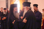 Ο Μακαριώτατος υποδέχεται τον Ιερ. Μητροπολίτη Δημητριάδος κ. Ιγνάτιο