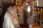 Ο Μακαριώτατος με τους συλλειτουργούντες Αρχιερείς στην Κανά της Γαλιλαίας