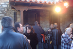 Τα Μέλη και οι Φίλοι της Μ.Κ.Ο.΄Ρωμηοσύνη΄ μετά το πέρας της Θείας Λειτουργίας