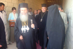 Η  υποδοχή του Μακαριωτάτου στον ανεγειρόμενο Ιερό Ναό Αγίου Νικολάου στη Μάρκα