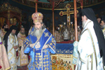 Ο Μακαριώτατος κατά την διάρκεια της θ. Λειτουργίας