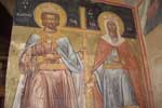 Οι Άγιοι Κωνσταντίνος και Ελένη εκ του Ιερού Ναού