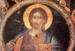Ο Χριστός ο Ελεήμων. Τοιχογραφία στον τρούλο του Καθολικού της Ιεράς Μονής Αγ. Νικολάου Αναπαυσά