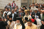 Η λιτάνευση τις Ιερής εικόνας του Ευαγγελισμού στους δρόμους της Ναζαρέτ