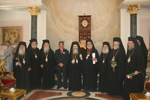 Αναμνηστική φωτογραφία της τελετής της παρασημοφορήσεως του Αγίου Νεαπόλεως