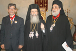 Ο Μακαριώτατος με τον Άγιο Νεαπόλεως και τον Γενικό Πρόξενο της Ελλάδος στα Ιεροσόλυμα κ. Αθανασίου