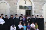 Οι διδάσκοντες και οι διδασκόμενοι της Σχολής με τον Μακαριώτατο