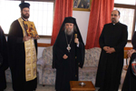 Ο Σεβασμιώτατος Αρχιεπίσκ. Αρίσταρχος στο ηγουμενείο