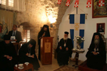 Ο Πατρ. Επίτροπος π. Φιλόθεος ευχαριστεί τους συμμετέχοντες στην εορτή