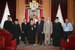 Ο κ. Σπύρου και οι εκπρόσωποι της αποστολής με το Μακαριώτατο.