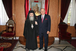 O Μακαριώτατος με τον κ. Χρήστο Σπύρου.
