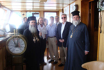 Ο Μακαριώτατος με τον Μητροπολίτη Ησύχιο στο ταξίδι προς τη Θάσο