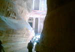 Άποψη από τον αρχαιολογικό χώρο στην Πέτρα