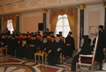 Ο Άγιος Καισαριανής προσφωνεί τον Μακαριώτατο