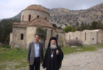 Ο Μακαριώτατος & ο Πέτρος Σολωμού στην Παναγία Αψινθιώτισσα