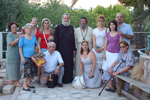 Στην Ι.Μ. Αγίου Γερασίμου Ιορδανίτου με τον Ηγούμενο π. Χρυσόστομο και τον Μητρ. Καπιτωλιάδος π. Ησύχιο