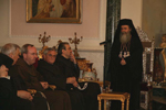 Ο Μακαριώτατος με τους εκπροσώπους στην Αγία Γη των Φραγκισκάνων