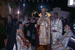 Ο Μακαριώτατος με τους συλλειτουργούντες ιερείς