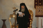 Ο Μακαριώτατος στην προσφώνηση Αυτού.