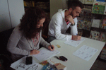 The volunteers record personal information and the problems of the children