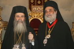 Ο Μακαριώτατος με τον παρασημοφορηθέντα Άγιο Νεαπόλεως κ. Προκόπιο