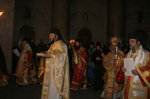 Η ιερά λιτανεία με το λείψανο του εορτάζοντος Αγίου Βασιλείου